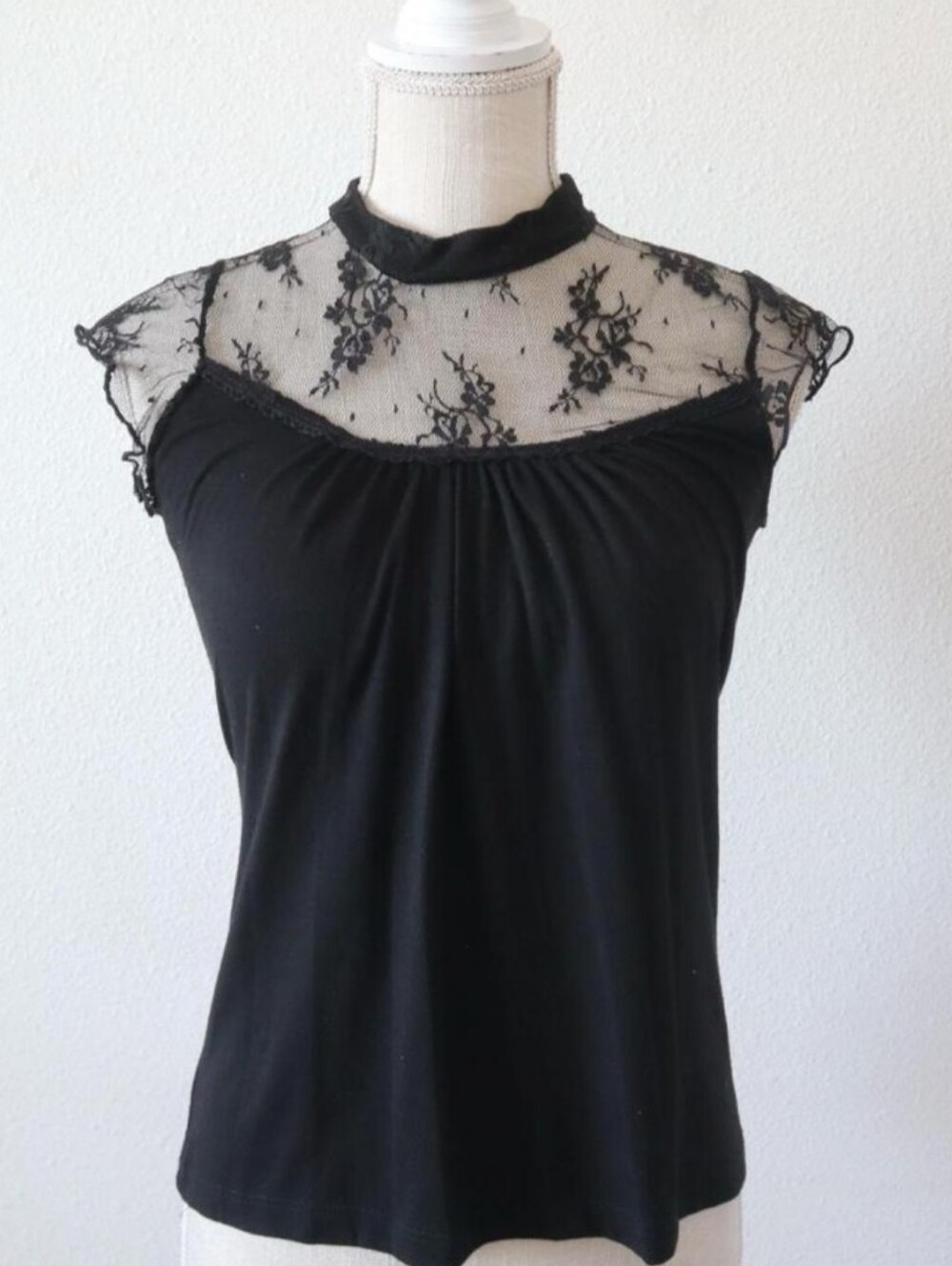 Black Lace Women's Top